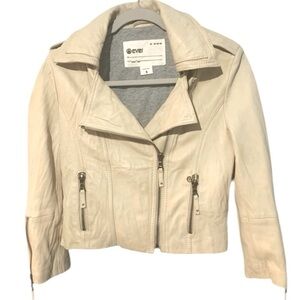 Ever 100% Lambskin Moto Biker Jacket Size Small